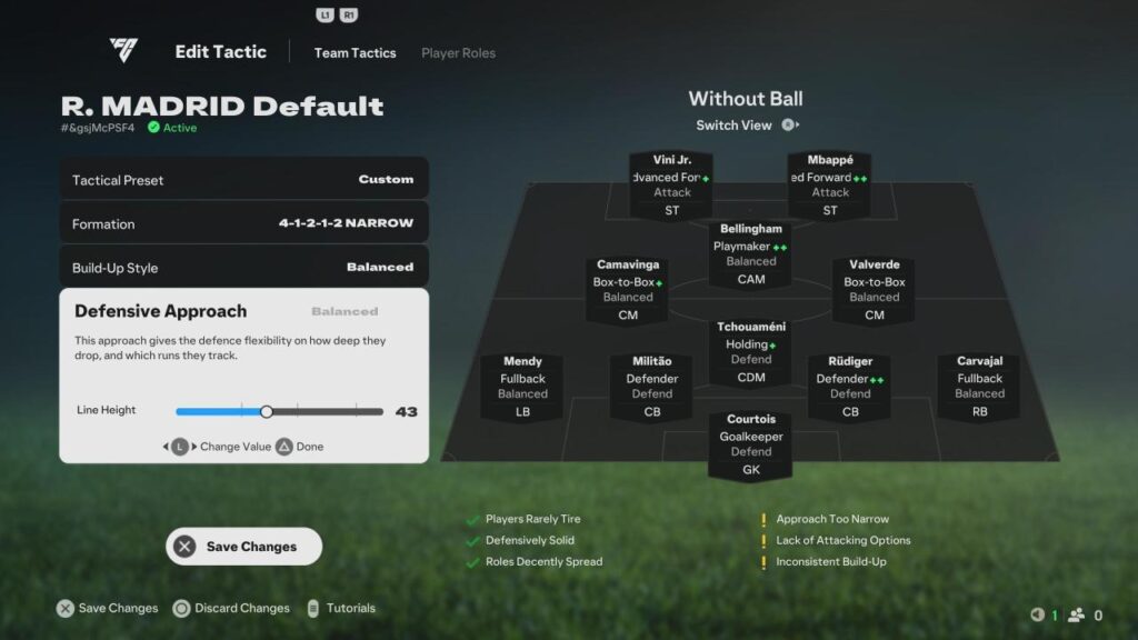 Defensive Approach Line